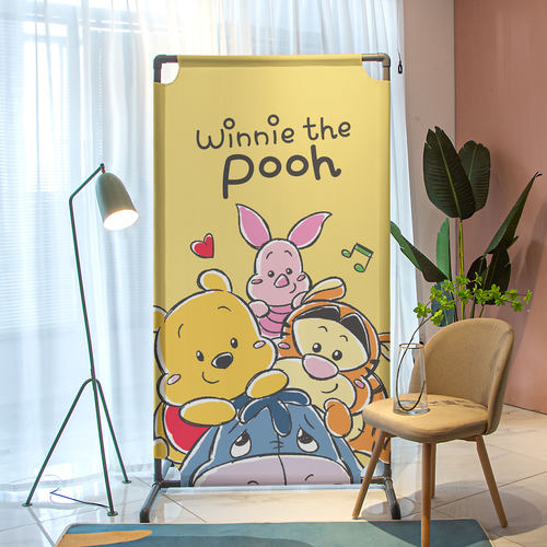 玄关遮挡落地半透明组装屏风隔断