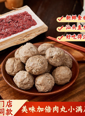 杏花吴记牛筋丸牛肉丸牛肉正宗潮汕牛肉火锅食材丸子嫩肉健康营养