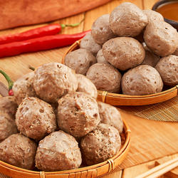 杏花吴记手工牛肉丸牛筋丸1000g广东汕头纯正宗潮汕牛肉火锅食材