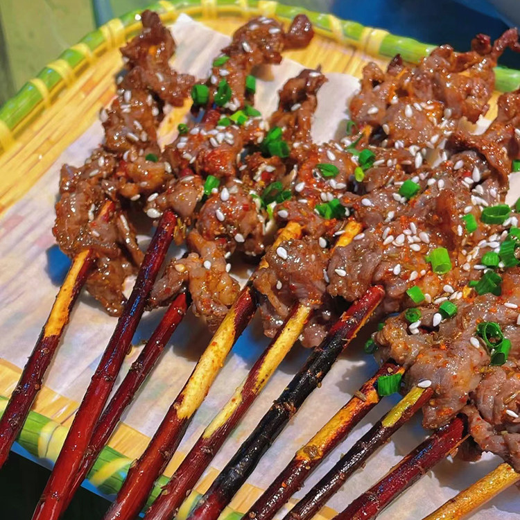 杏花吴记新鲜烤牛肉片正宗潮汕牛肉串烧烤食材半成品空气炸锅美食