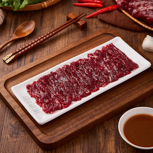 杏花吴记新鲜牛肉嫩肉500g切片新鲜黄牛生鲜火锅菜品原切潮汕特产
