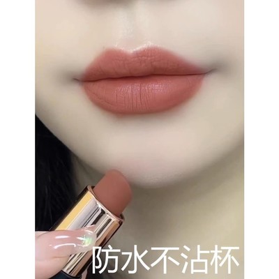 李佳琪直播正品不沾杯不掉色肉桂奶茶色口红哑光防水持久滋润