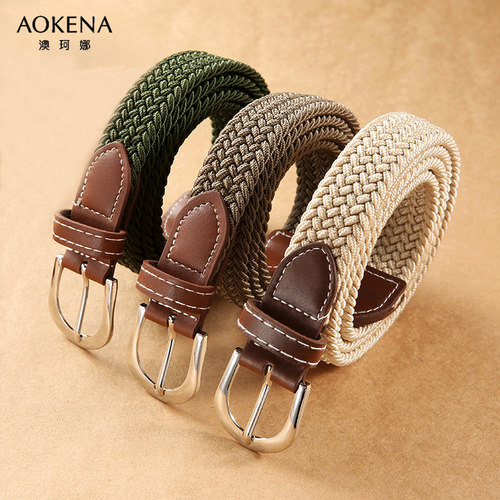 女士无孔针扣复古时尚裤腰带