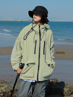 19 FREE 双拉链轻户外机能多口袋山系外套复古防风防水冲锋衣秋季