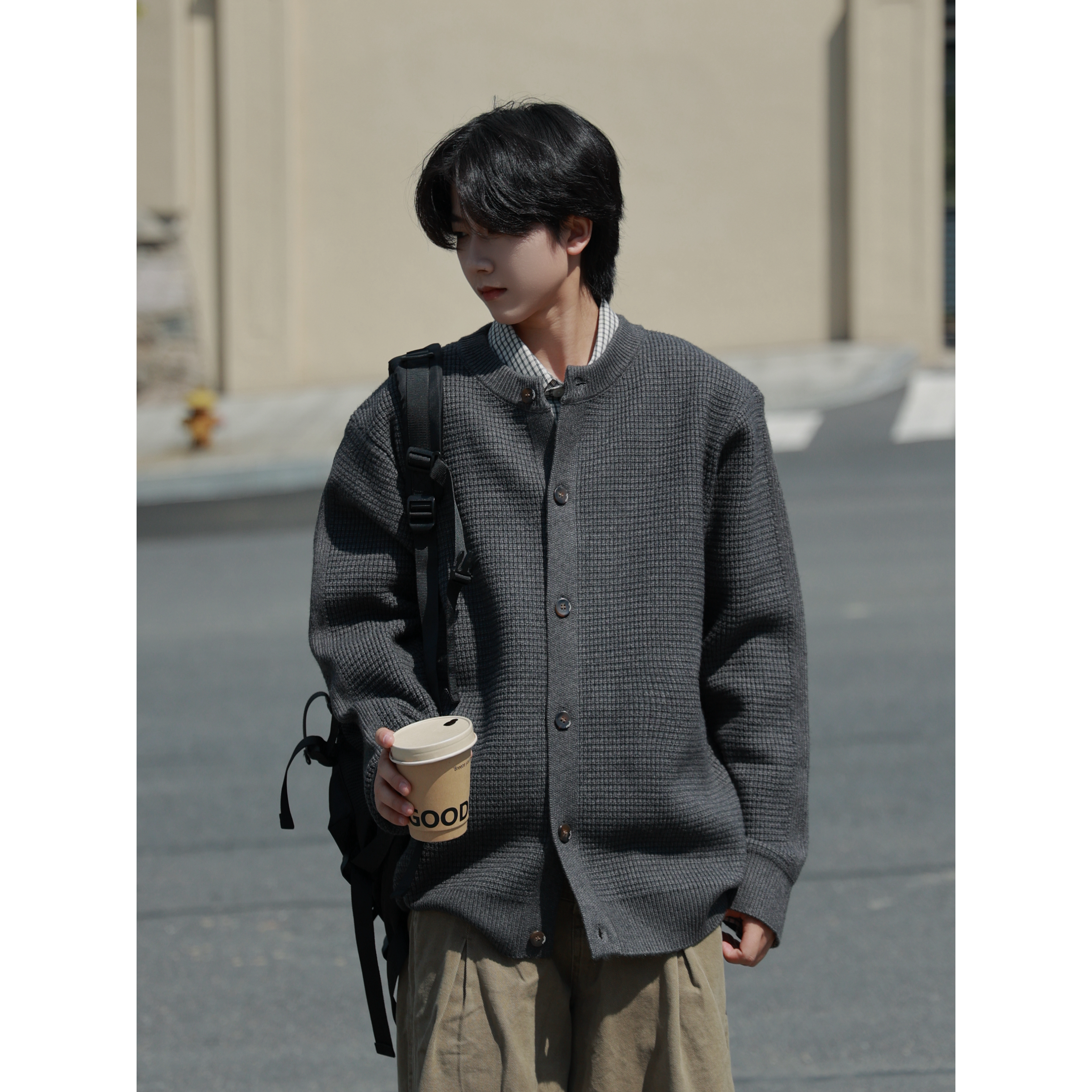 慵懒风休闲百搭针织衫外套