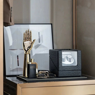 梳妆台托盘现代展厅样板间桌面摆件搭配软装 饰品衣帽间 橱柜组合装