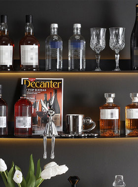 葡萄酒真酒杯陈列红酒酒柜展厅摄影摆件道具样板间摆设洋酒厨房