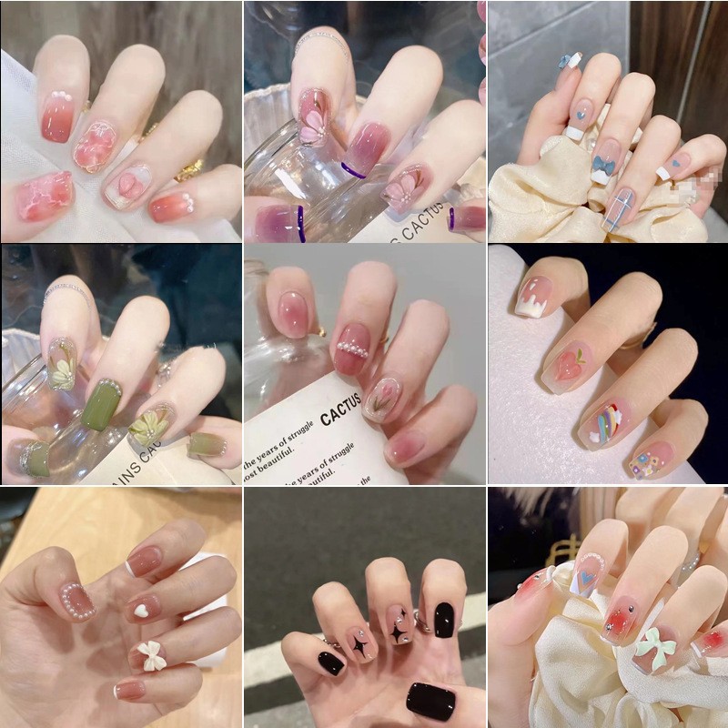 穿戴甲批发纯欲甲片美甲辣妹爆闪穿戴式法师指甲贴片学生高颜值