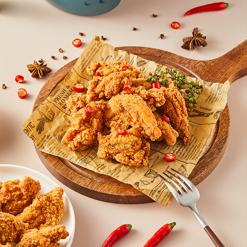 新东大吮指微辣炸鸡裹粉炸鸡脆香伴翅香辣鸡翅冷冻调理腌制00059n