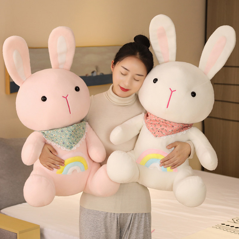 毛绒玩具兔子布偶娃娃小兔抱枕公仔可爱安抚玩偶儿童女孩生日礼物