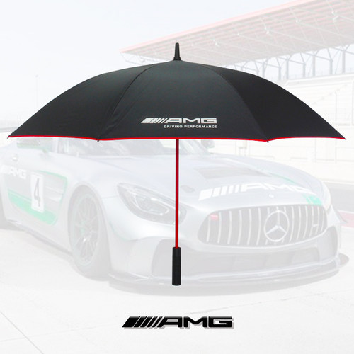 黑胶原装奔驰amg全遮光防晒雨伞