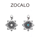 金刚杵彩虹石石榴石八项杵吊坠项链s925银 ZOCALO 新品 上市