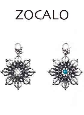 ZOCALO彩虹石石榴石八项吊坠