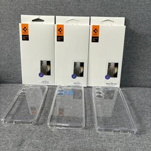 Spigen适用三星S26Ultra/S25Ultra手机壳全透明磁吸壳s24ultra保护壳精孔亚克力全包透防摔套边软背硬外壳