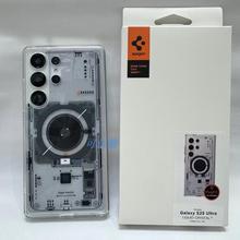 Spigen适用三星s24 /s25 ultra/s23/s22 ultra手机壳MagSafe磁吸保护套硅胶全包防摔外壳透明3D立体款电路图
