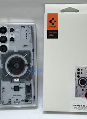 Spigen适用三星s24 /s25 ultra/s23/s22 ultra手机壳MagSafe磁吸保护套硅胶全包防摔外壳透明3D立体款电路图