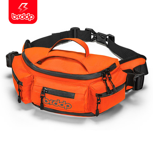 BSDDP骑行腰包机车夜光防水骑士揹包机车装备休闲 斜揹包胸包男