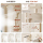 Сантехника Wrigley Jingjie Pro Молочно-белая квадратная трубка Piano Shower Set Насадка для душа в ванной комнате из меди с постоянной температурой mini 1