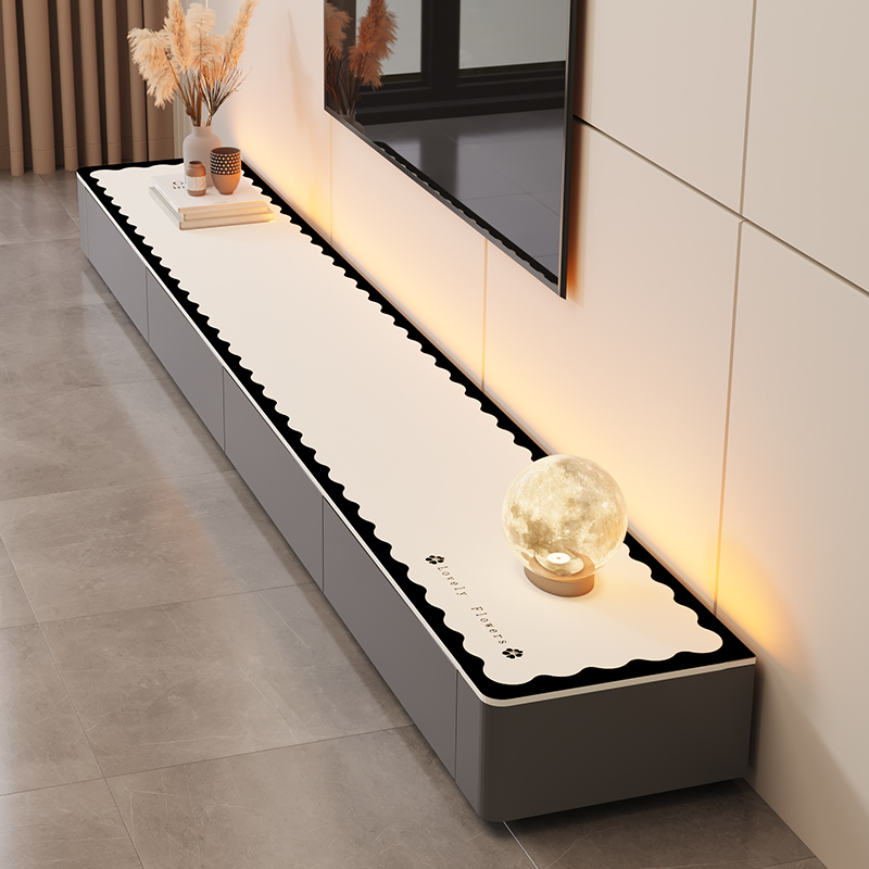 电视柜台面保护垫轻奢高级感长条桌布餐柜桌垫现代简约风垫子