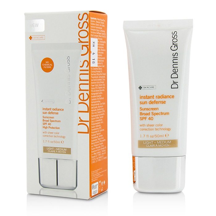 丹尼斯医生 - DRx亮泽广谱防晒霜SPF 40 - Light-Medium 50ml/1.7