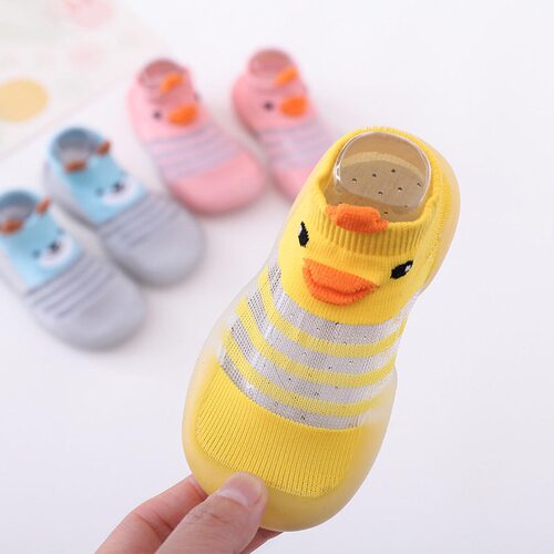 夏季婴儿地板袜鞋防滑小鸭子冰丝
