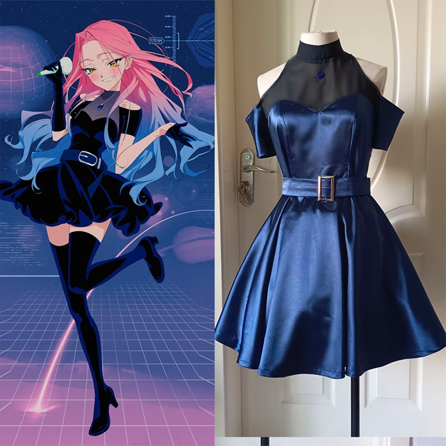 异形舞台cos Alien stage mizi 美智cosplay服装Mizi连衣裙舞台装