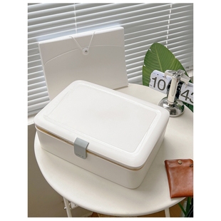 证件收纳盒家用重要资料房产证户口本说明书保单整理箱文件风琴包