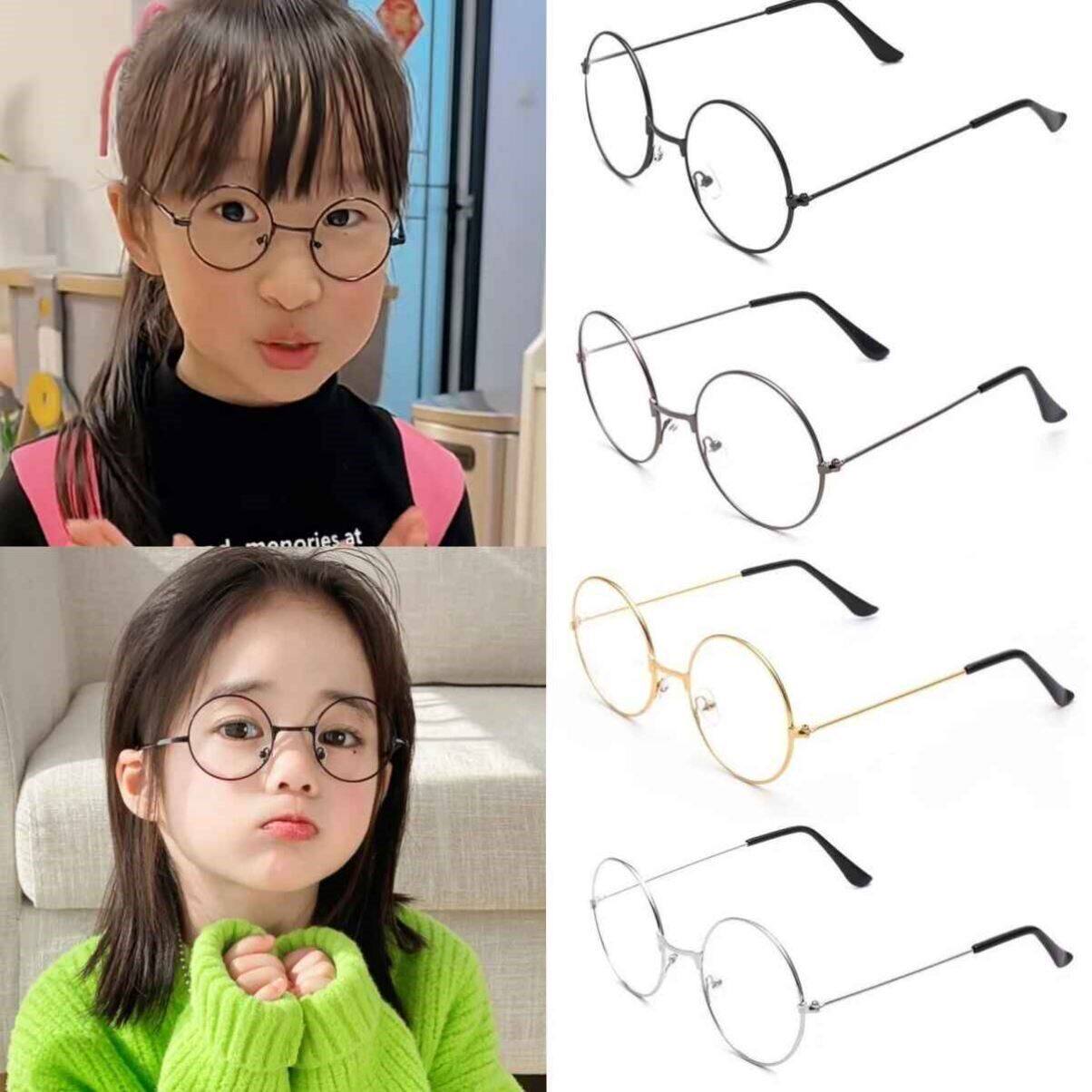 机灵灵姐眼镜框无镜片儿童复古圆框眼镜个性文艺男女童宝宝框架