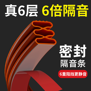 防盗门入户门密封条门缝隔音条大门门框木门房门隔音静音挡风防风