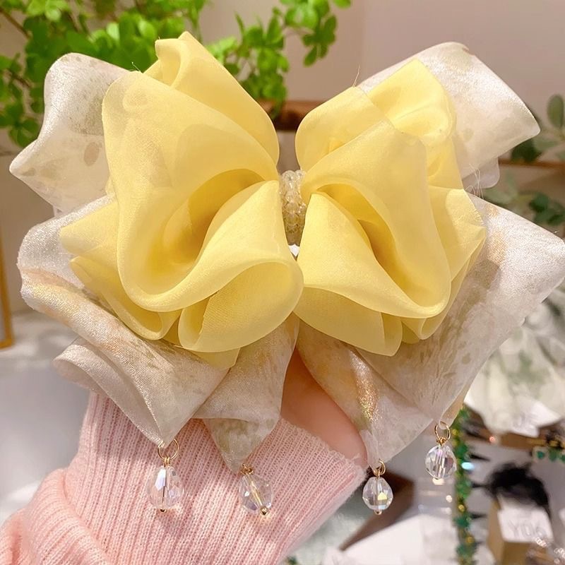 星云蝴蝶结抓夹女发量大2025新款高级感蓬松后脑勺鲨鱼夹发夹