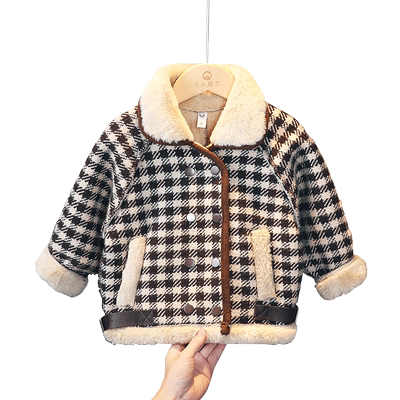 男童加绒外套保暖冬天