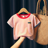 t恤2026新款 夏季 薄款 女童短袖 宝宝纯棉宽松上衣儿童半袖 婴儿T体恤