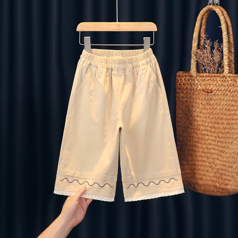 可衣棉尔长裤纯棉面料阔腿裤