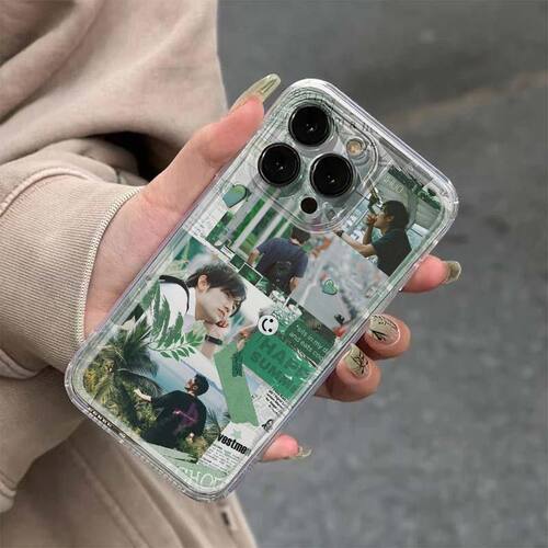 红米TURBO5笑脸周杰伦iPhone14小众OPPOFINDX9苹果17创意华为NOVA15透明13ProMax软k12适用16PLUS手机壳ins风