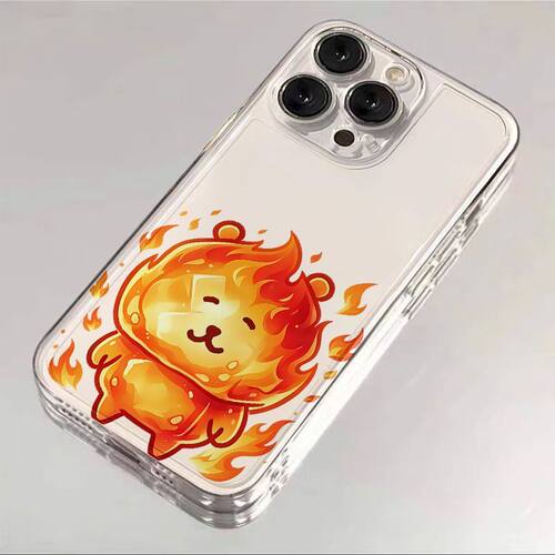 iPhone12苹果16小众VIVOS50小米17TPRO透明13ProMax创意红米NOTE15卡通软荣耀600适用14PLUS手机壳冰火自嘲熊