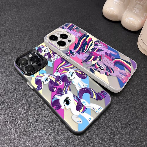 华为PURA90卡通小马宝莉珍奇紫悦iPhone13苹果12创意可爱华为NOVA16彩银14ProMax硬适用15PLUS高级感17手机壳
