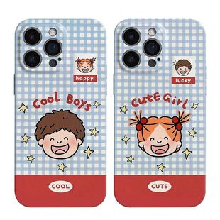 VIVOx200s适用15plus菲林苹果14格子情侣coco女孩OPPOK13TURBOPRO手机壳硬16ProMax可爱真我neo7卡通iPhone17