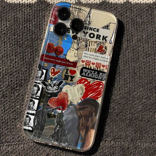 iPhone14苹果17小众VIVOIQOO15透明13ProMax创意华为MATE80软适用16PLUS手机壳荣耀600蝴蝶美式复古OPPOA6PRO