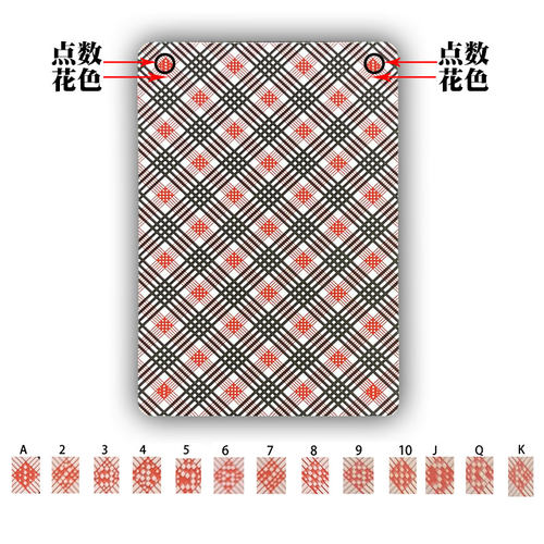 新姚记9788魔术扑克背面认牌记号花色定制道具近景原厂纸牌送图解