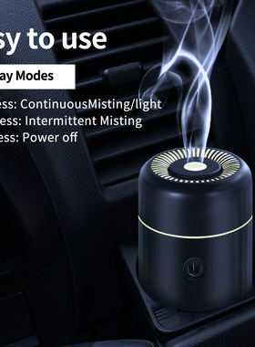 Diffuser新款100ml车载香薰机家用汽车加湿器mini便携冷雾扩散器
