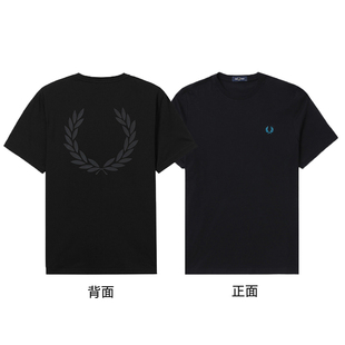 印花纯棉纯色短袖 简约风t恤圆领轻奢刺绣男生美式 FREDPERY重磅款