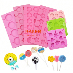 星空照片棒棒糖模具硅胶圆形雪梨小奶酪棒模型自制DIY巧克力糖果7