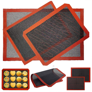 镂空透气硅胶烤垫闪电泡芙饼干面包不粘烘焙玻纤垫耐高温烤箱7