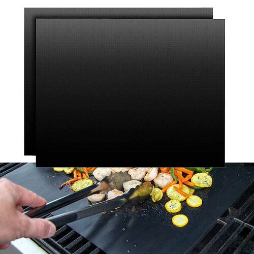 特氟龙耐高温玻璃纤维烤盘垫bbq烧烤垫片不粘布烤箱烤盘垫烤肉垫7
