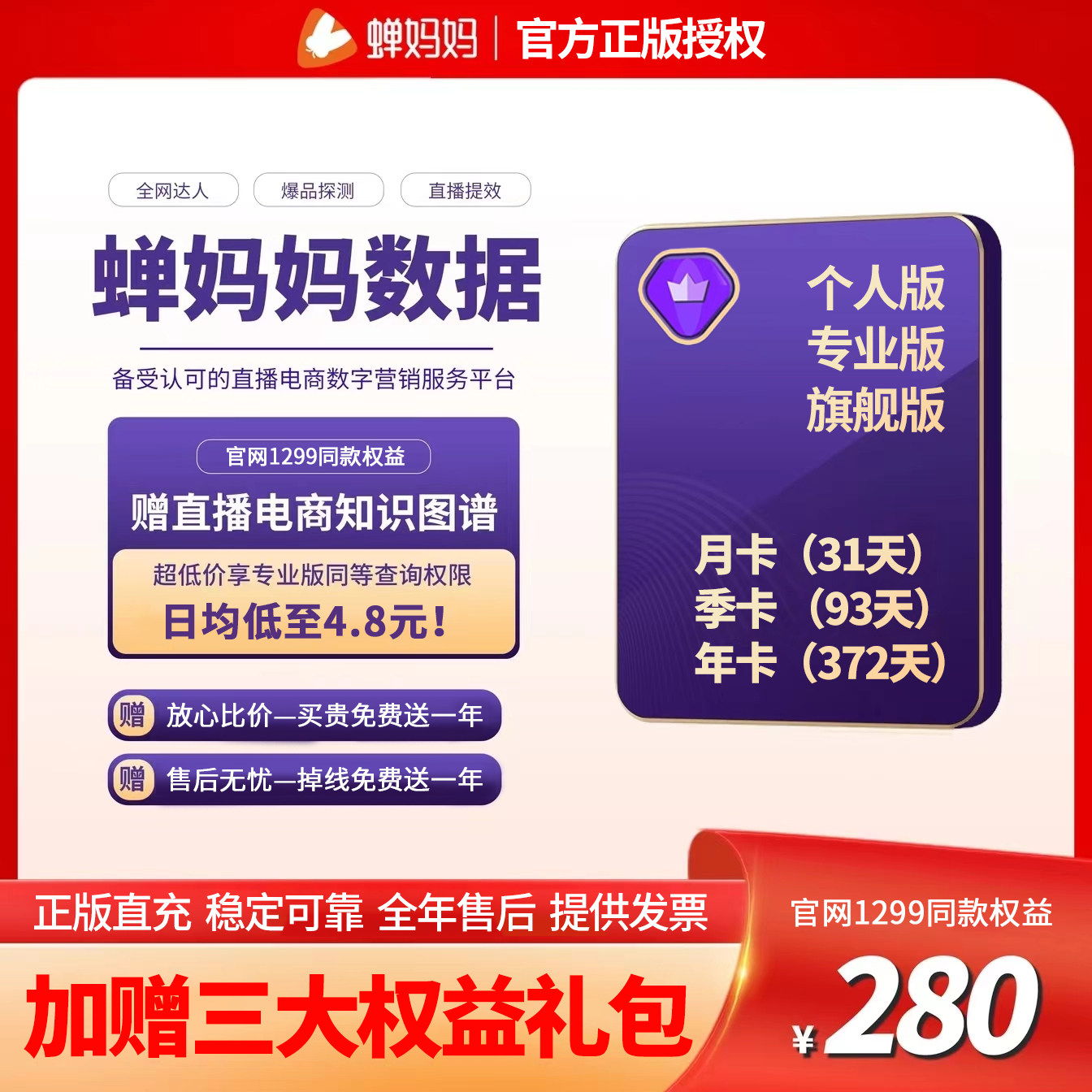 蝉妈妈 专业版 旗舰版 数据会员 官方正版授权子账号 在线开通怎么样,好用不?