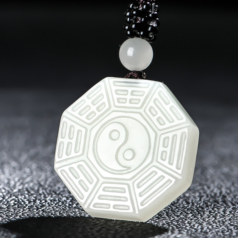 佳媛玉业和田玉八卦玉吊坠 男女士款玉坠玉石玉挂坠