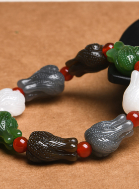 白菜（百财）手链和田玉