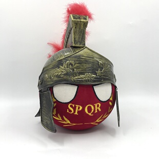 【石三公社】罗马球配将军铠甲战士帽波兰球动漫周边球型毛绒公仔