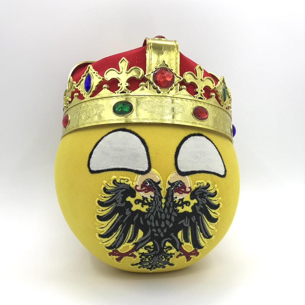 【石三公社】神罗球配金色皇冠波兰球polandball漫画周边玩偶公仔