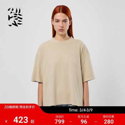 CAMPERLAB看步男女同款T恤夏季宽松时尚小众设计感短T恤